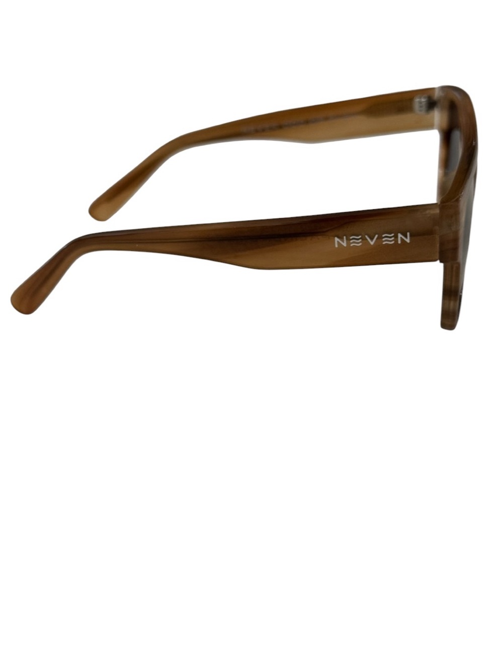 Neven Palindrome Noon Smokey Brown Sunglasses with Black Lenses - Picture 5 of 8